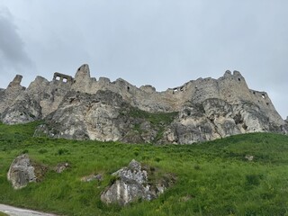 Slovakian spiš castle on top of a hill