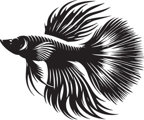 Guppy Fish Vector Illustration – Colorful and Elegant Aquarium Favorite