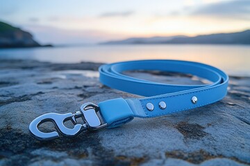 Adjustable Blue Pet Leash with Secure Clip for Cats and Dogs.