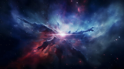 Fototapeta premium space background with stars and nebula
