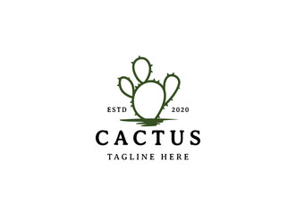Vector illustration of Cactus Logo Design. Premium cactus logo design © AlvinStd.