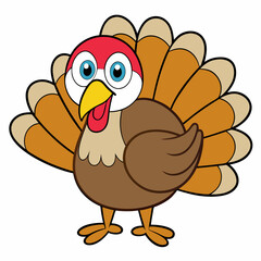 cartoon chicken with blank sign