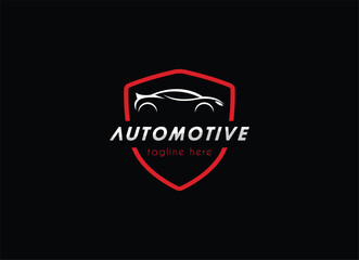 Car Garage Premium Concept Logo Design. Automotive sports car repair logo design