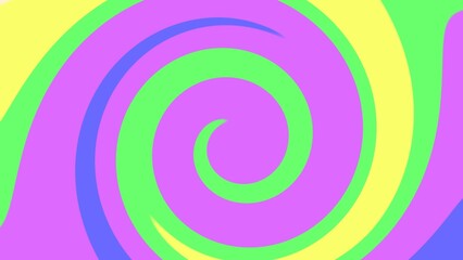 Hypnotic Swirl of Colors: A dynamic spiral of vibrant hues spins, creating a captivating illusion of movement and depth. It's a visual journey for any design.