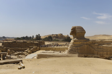 The Sphinx at Giza, Cairo, Egypt