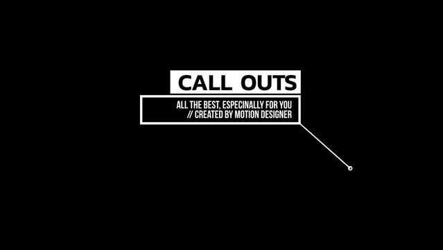 Call Outs 5