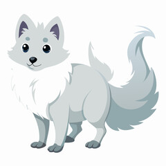 vector illustration of cartoon dog