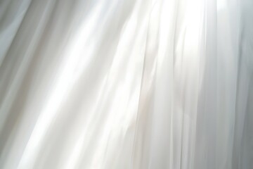 Obraz premium Abstract white flowing fabric background for dreamy, clean designs and elegant presentations