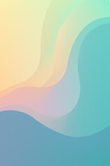 Colorful fluid flowing wave pattern pastel gradient background