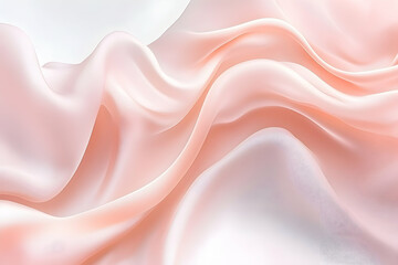 Fototapeta premium Soft Pink Silk Fabric Drape Background Texture
