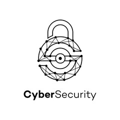 Cybersecurity Network Lock Eye Protection Data Privacy Security System