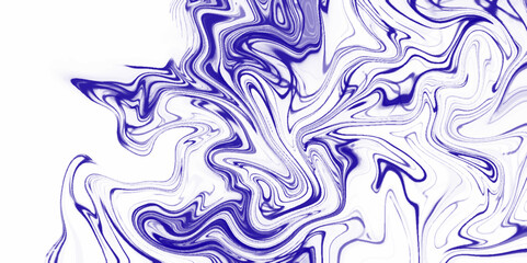 Abstract fluid acrylic painting. Blue Digital Acrylic Color Swirl or Similar Marble Twist Texture Background. Blue creative abstract hand-painted luxurious fluid liquid marble background.