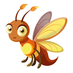 firefly with glowing tail