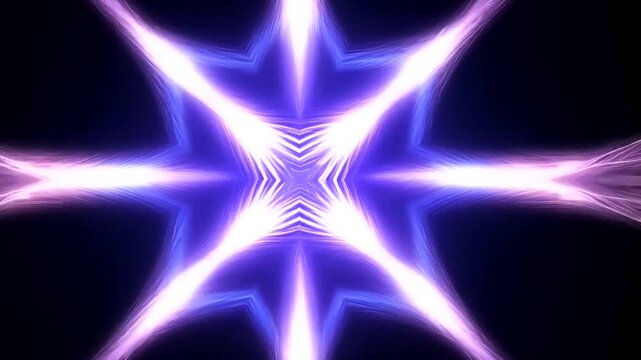 Abstract Purple Blue Energy Kaleidoscope