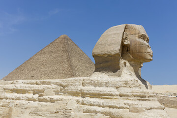 The Sphinx at Giza, Cairo, Egypt