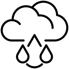 Pour rain for weather, website, application, printing, document, poster design, etc