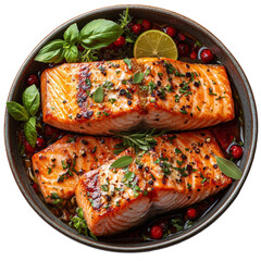 Grilled Salmon with Herbs and Spices