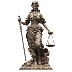 Obraz premium Majestic Statue of Justice, Timeless Symbol of Law
