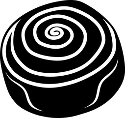 Cake art silhouette vector illustration