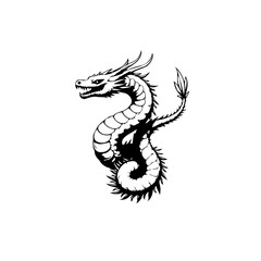 The mighty mythical dragon gracefully emerges powerful graphic representation strength embodying resilience creativity ancient culture spiritual