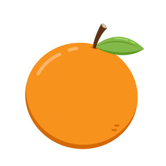 Mandarin orange on white background vector - illustration. Chinese New Year Mandarin Orange.