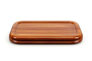 Wooden serving tray with smooth surface, ideal for food presentation and decor item