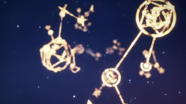 Glowing Network Structures in Deep Space, Cosmic Connections