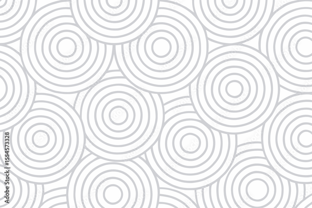 Poster seamless geometric pattern background design featuring overlapping concentric circles creating abstr
