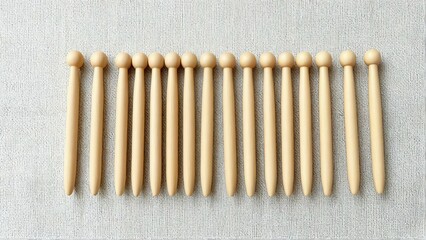 Fototapeta premium Drumsticks music percussion instrument rhythm band orchestra drumming musician drummer wood sticks beige