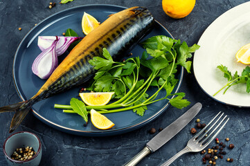 Smoked Mackerel -Scomber scombrus.