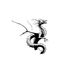 Fototapeta premium Majestic mythical dragon illustration evoking fantasy adventure and power create fantasy world for children's books or illustrations