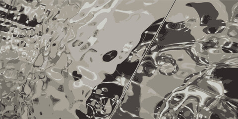 Liquid metal texture. Liquid metal. Vector illustration