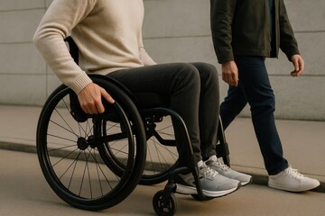 Obraz premium Accessibility empowerment and mobility support.