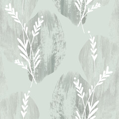 Watercolor floral seamless pattern