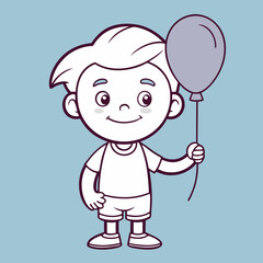 baby girl with balloon