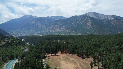 Drone views of serenity and peaceful nature