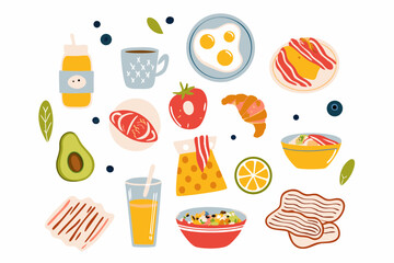 icon, vector, set, food, symbol, illustration, cartoon, design, collection, sign, fruit, icons, beach, apple, element, pattern, orange, logo, summer, sticker
