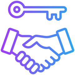 Commitment icon for business, website, application, printing, document, poster design, etc