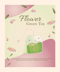flower herbal tea bag