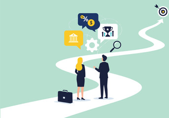 Businessman with laptop illustrating internet communication and network technology