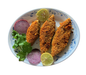 rava pomfret fish fry 