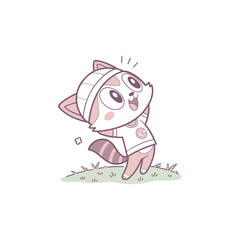 Cute Animal Character Vector for T-shirt