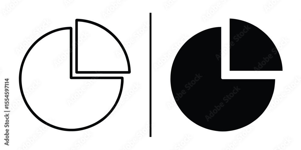 Poster data presentation: abstract visualization of a circular pie chart split into distinct segments, offe