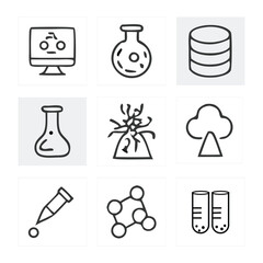  Laboratory-icon-set-on-white background