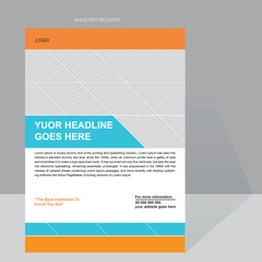 Modern and minimal educational flyer design 