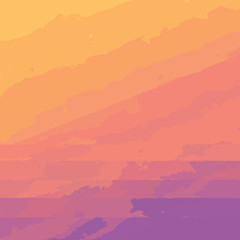 Abstract Sunset Landscape Warm Hues and Serene Sky