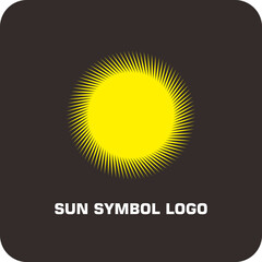 Minimalist Sunrise Logo – Rising Sun Symbol Vector
