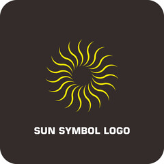 Minimalist Sunrise Logo – Rising Sun Symbol Vector