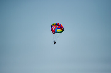 parasailing in the sea in Bulgaria