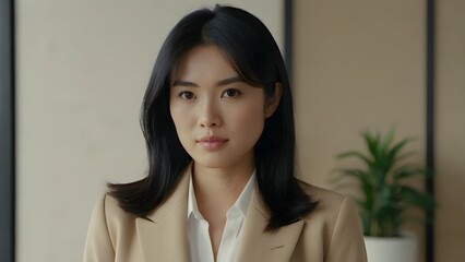 Professional Businesswoman in Modern Office Setting
